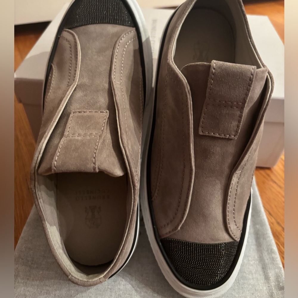 Brunello Cucinelli Sneakers- monili toe slip-on Sz 37